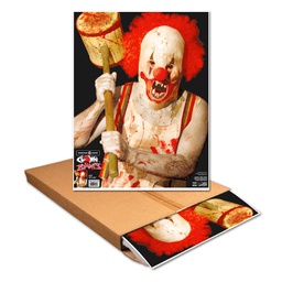 [0543-500] Clown Zombie 19"x25" Paper Target (Bulk 500 Case)