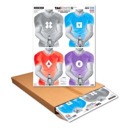 [2704-500] TAC (Training w/Audible Cues) 19"x25" Paper Targets (Bulk 500 Case)