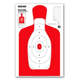 [0276-200] B27Q-RED Silhouette 25"x38" Paper Targets (Bulk 200 Case)