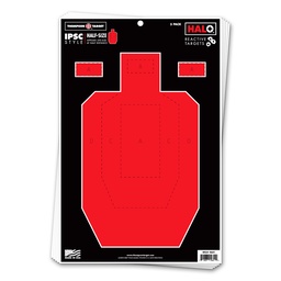 [4651-100] HALO IPSC Half-Size 12.5&quot;x19&quot; Reactive Targets (Bulk 100 Pack)