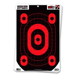 [4650-100] HALO B27-Shield 12.5&quot;x19&quot; Reactive Targets (Bulk 100 Pack)