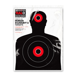 [4609-30] HALO Silhouette 8.5&quot;x11&quot; Reactive Targets (Retail 30 Pack)