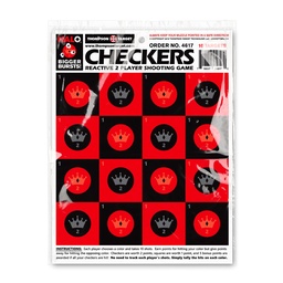 [4617-30] HALO Checkers 8.5&quot;x11&quot; Reactive Targets (Retail 30 Pack)