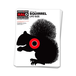 [4606-200] HALO Life-Size Squirrel 8.5"x11" Reactive Targets (Bulk 200 Pack)