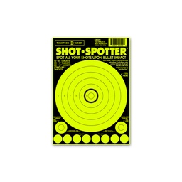 [5502-250] Shot-Spotter Green 6.5&quot;x9&quot; Adhesive Targets (Bulk 250 Pack)