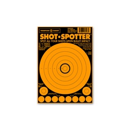[5503-250] Shot-Spotter Yellow 6.5&quot;x9&quot; Adhesive Targets (Bulk 250 Pack)