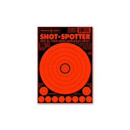 [5504-250] Shot-Spotter Orange 6.5&quot;x9&quot; Adhesive Targets (Bulk 250 Pack)