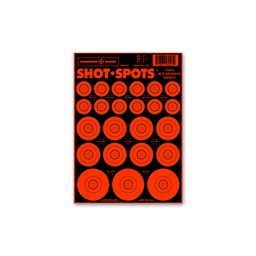 [5505-250] Shot-Spots Orange 6.5&quot;x9&quot; Adhesive Targets (Bulk 250 Pack)