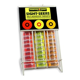 [5300] 5300 Metal Display 48 Units of Sight-Seers 2.25" Adhesive Targets 50/Pack