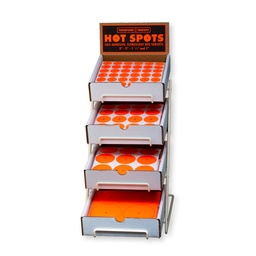 [4800] 4800 Metal Display with Hot Spots Adhesive Target Sheets (10 Packs Each of 4 sizes)