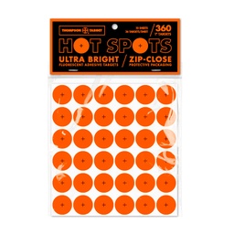 [4831-10] Hot Spots 1&quot; Fluorescent Orange Adhesive Targets 36/Sheet (10 Pack)