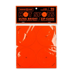 [4834-10] Hot Spots 3" Fluorescent Orange Adhesive Targets 4/Sheet (10 Pack)