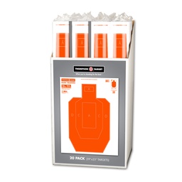 [1603-C] Case of 12 - Basic Training 75% IPSC/USPSA 19"x25" Paper Targets (Retail 20 Pack)