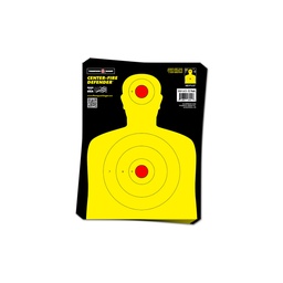 [6451-500] Center-Fire Silhouette 9"x12" Paper Target (Bulk 500 Pack)