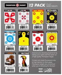 [5800-B-Refill] 5800-B Display Product Refill (120 Units of 9"x12" Paper Targets 12/Pack)